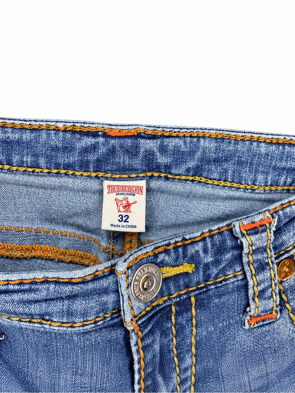 True Religion Women’s Slim-Straight-Big T Jeans| Flattering, Western Style Denim - Picture 7 of 12